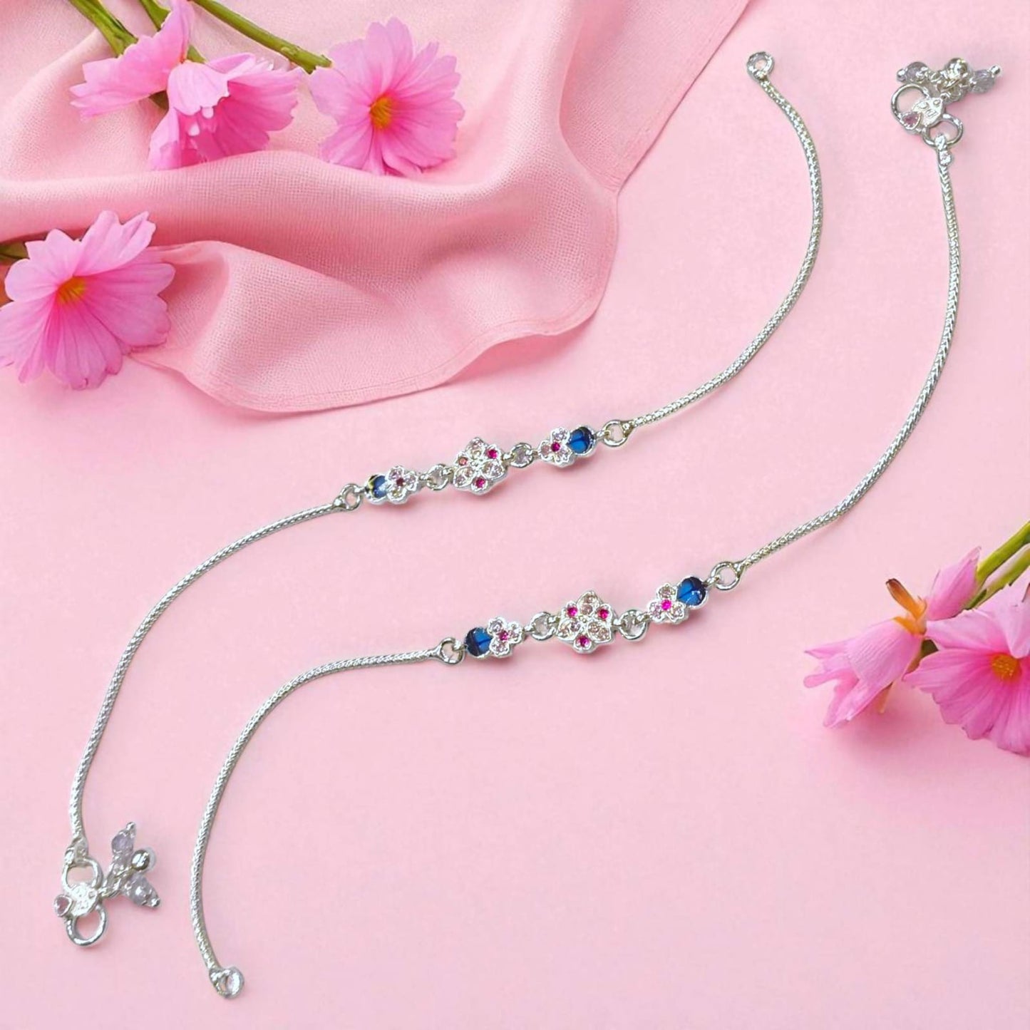 Premium Silver Payal for Women by Jauhari Jewellers
