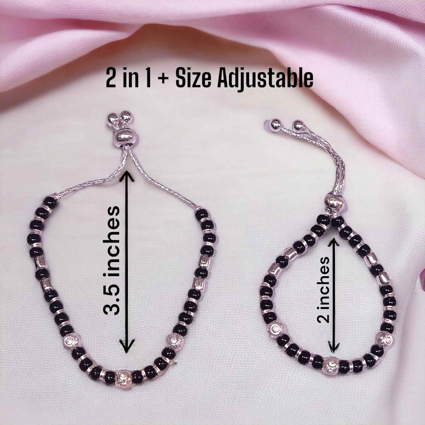 Silver adjustable bracelet for baby boy