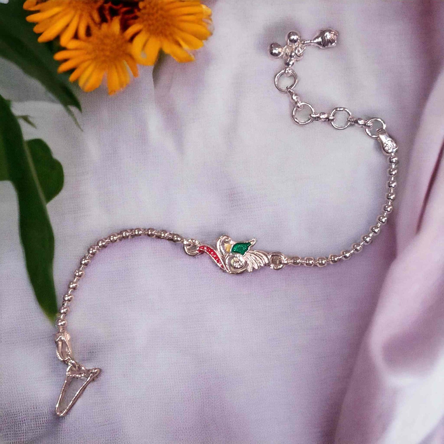 Silver Rakhi for Raksha bandhan