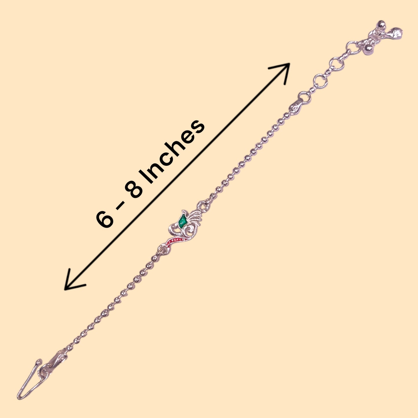 Pure silver rakhi for brother