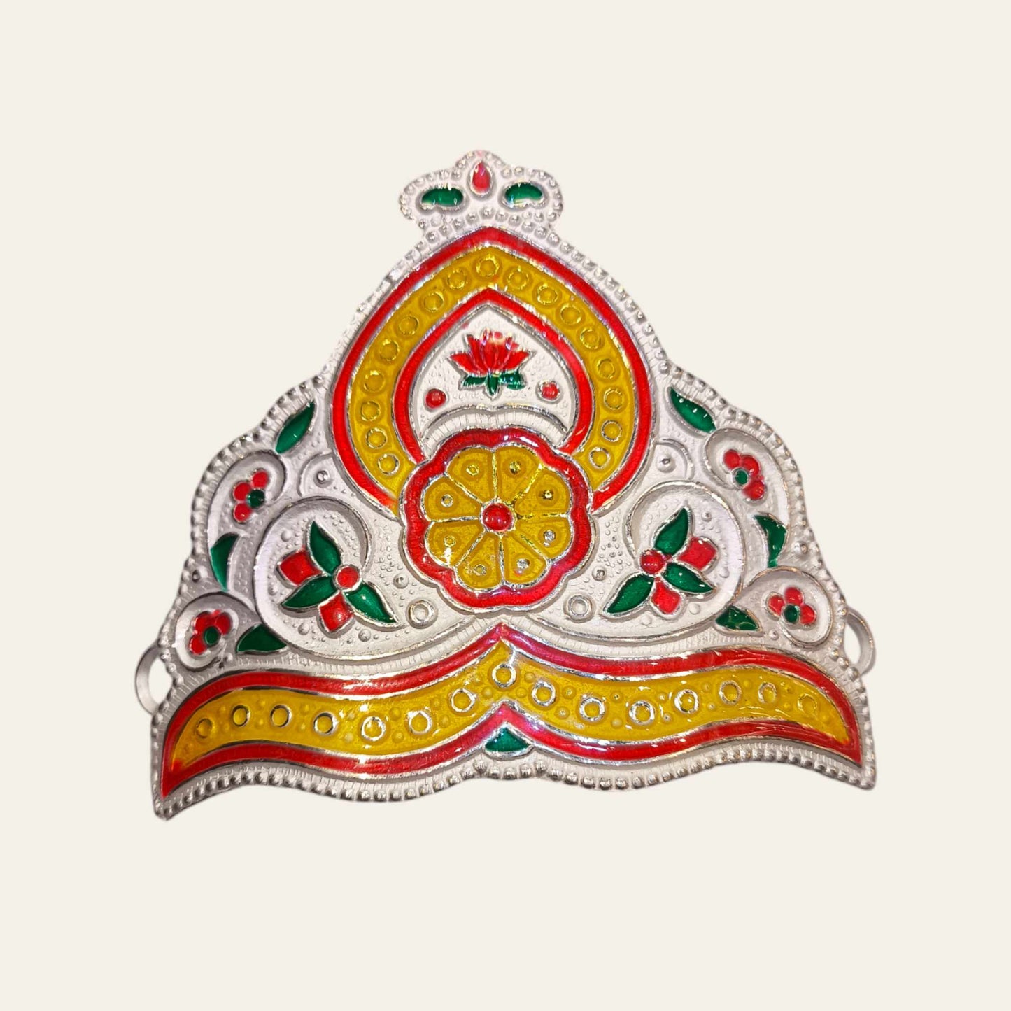 Silver crown for god small size - Jauhari Jewellers