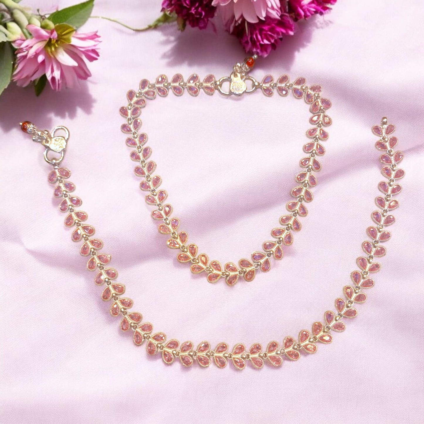 Fancy silver payal