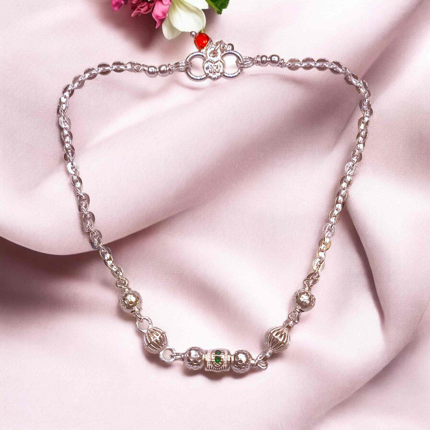 Light weight silver anklets