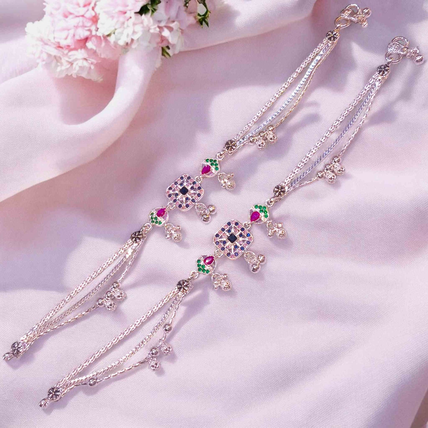 Silver payal under 6000