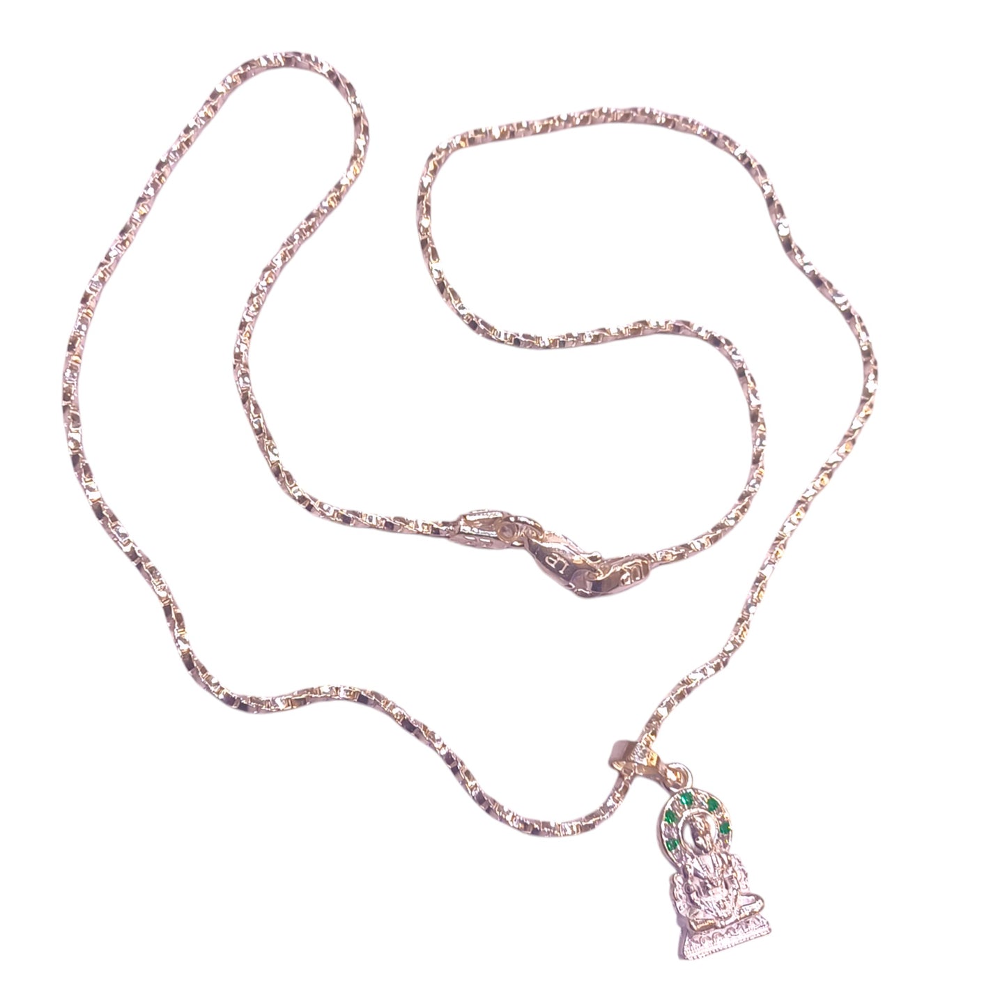 Silver chain with God pendant
