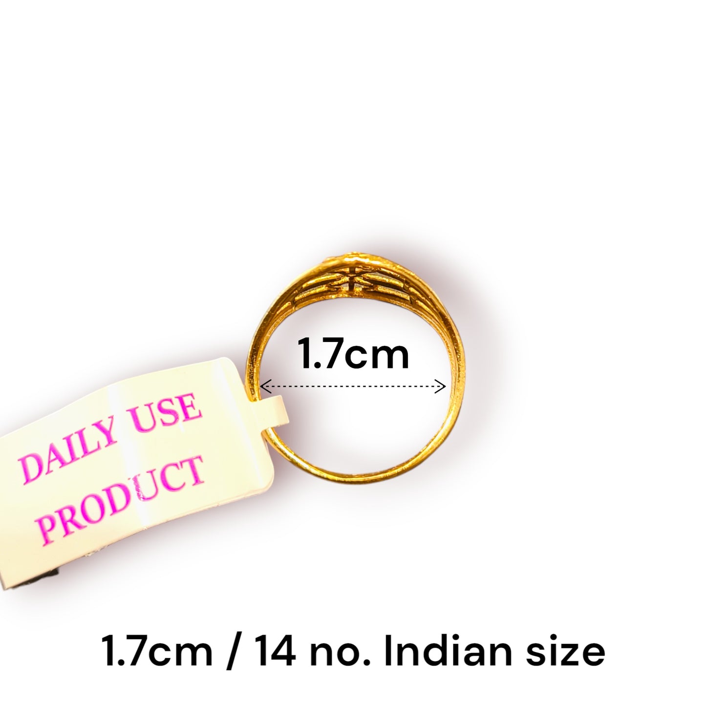 Gold plated ring for girls
