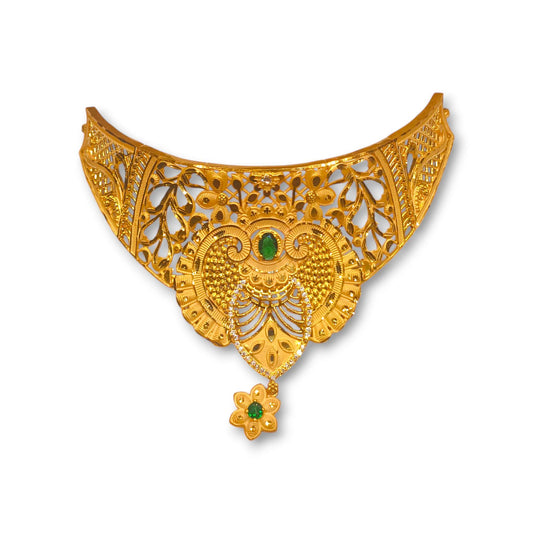 Gold plated necklace set