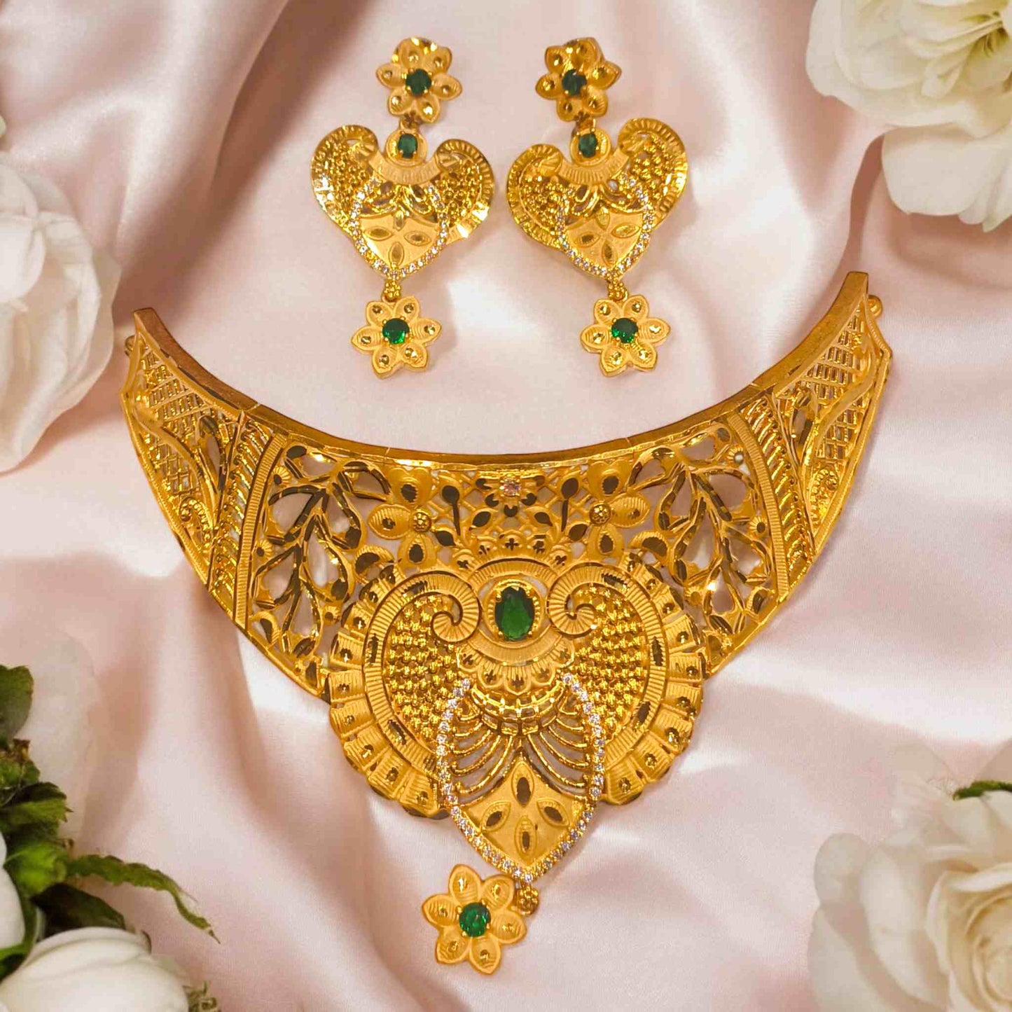 Semi precious necklace set for women