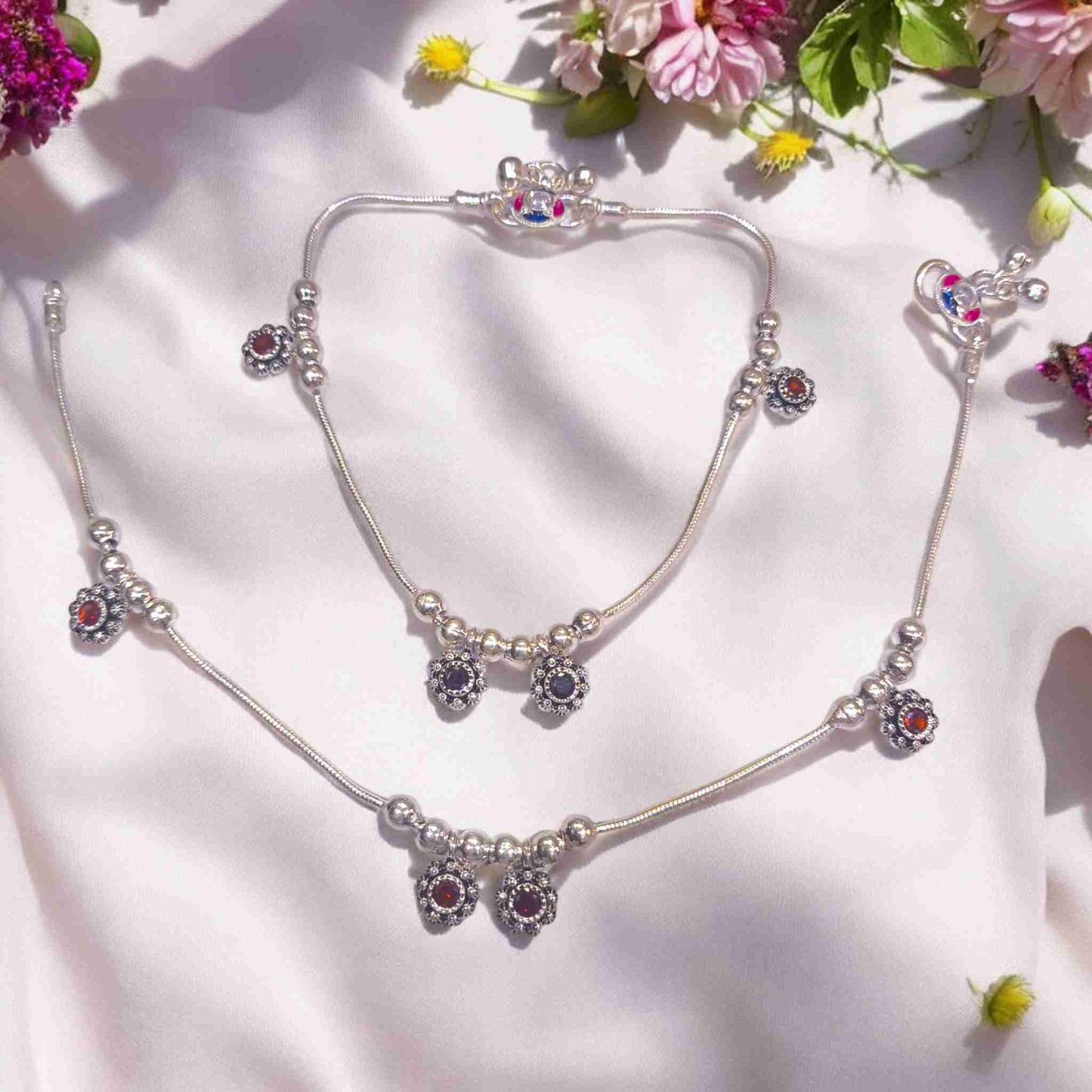 Silver payal for women latest design