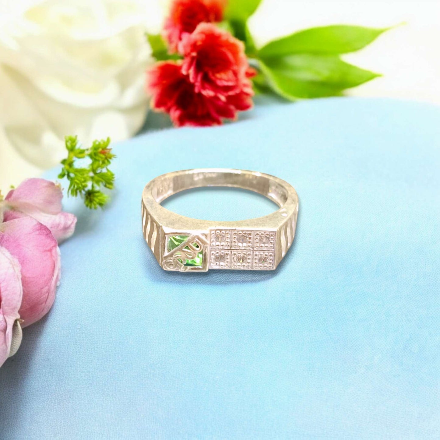 Ram name silver ring