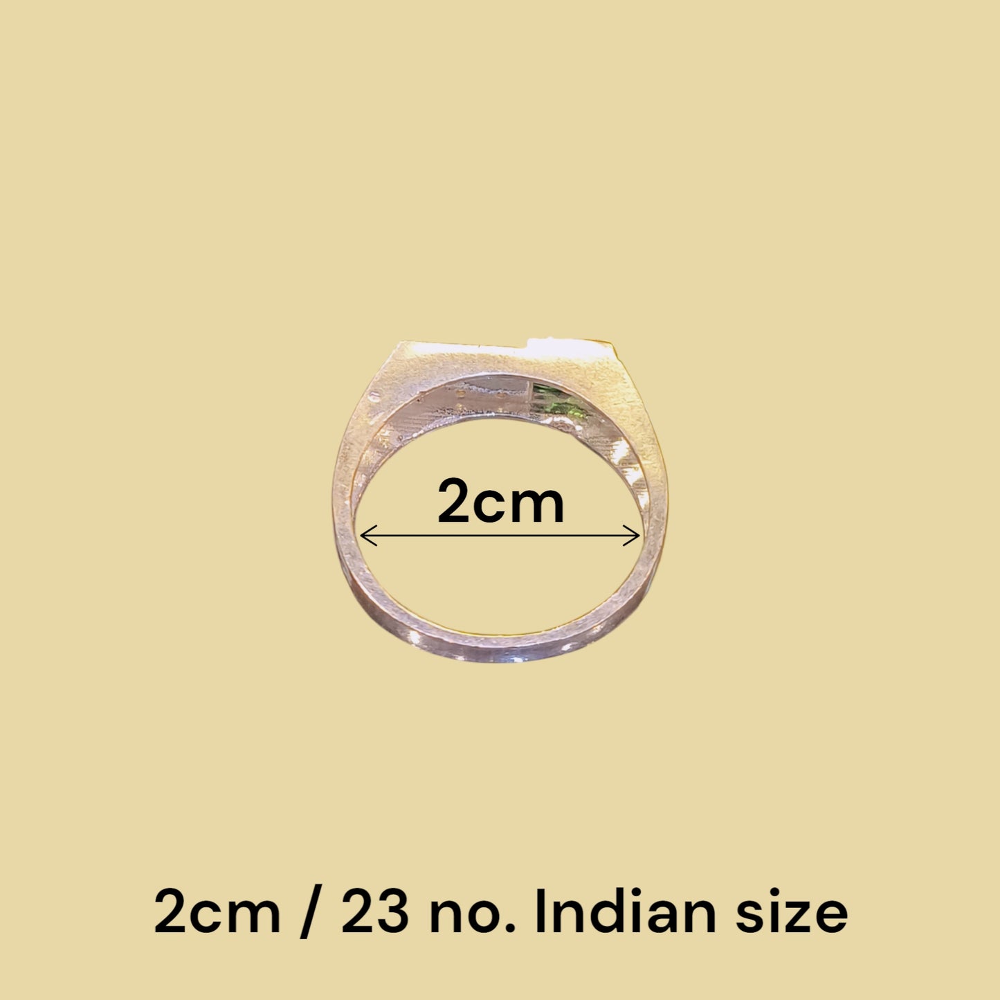 Silver gents ring