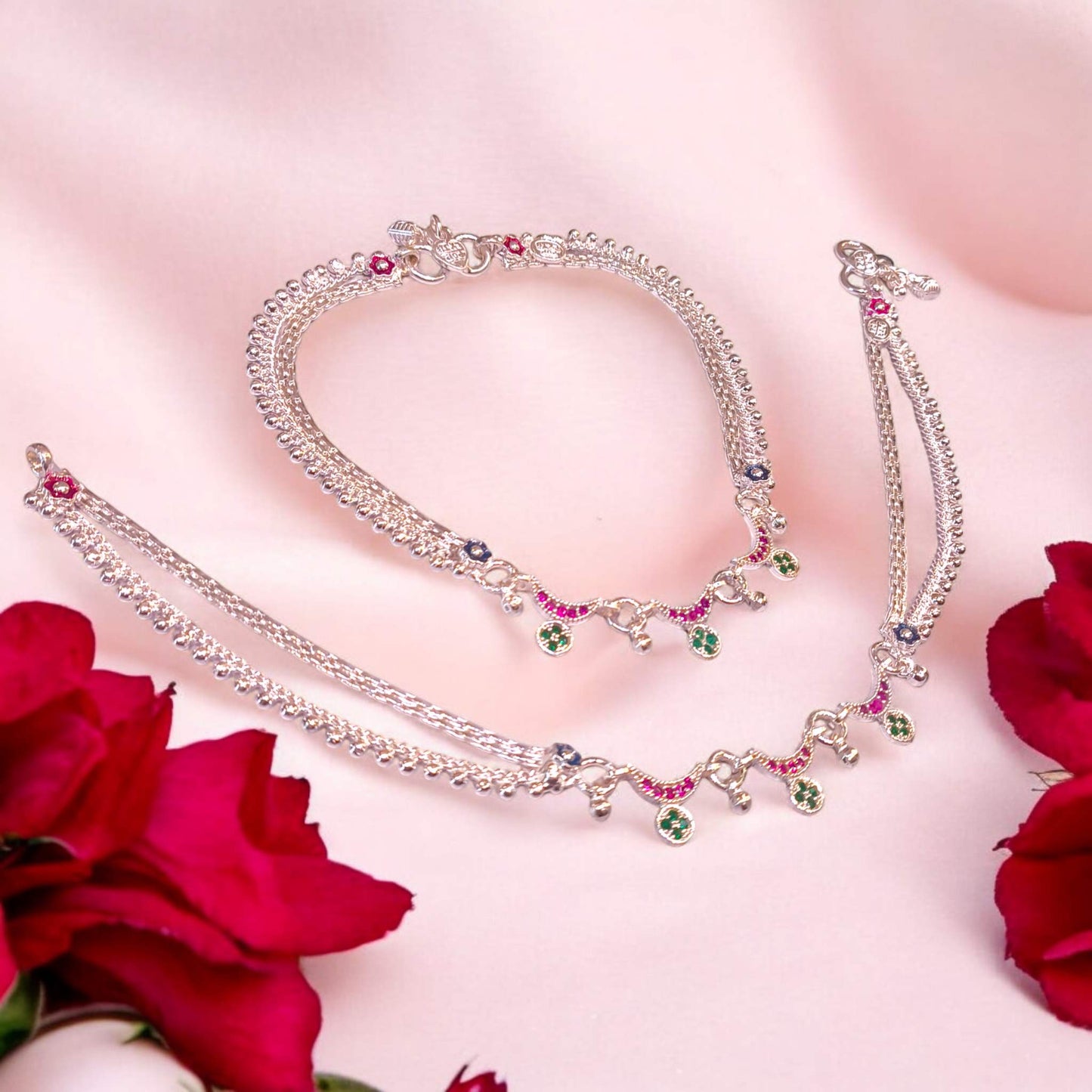 Silver payal for women