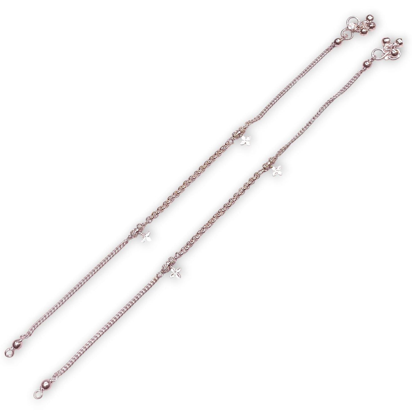 Light Weight Silver Anklets for Women by Jauhari Jewellers