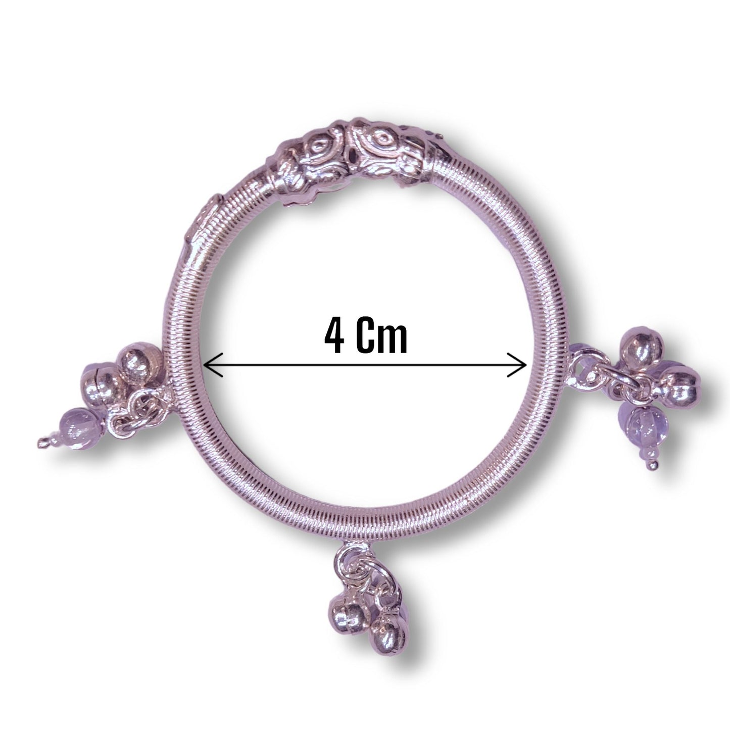 Fancy Silver Kada for Kids - Jauhari Jewellers