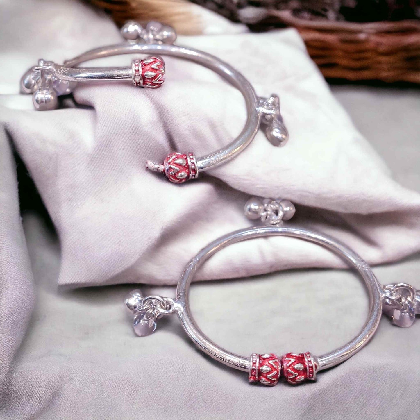 Fancy Silver Kada for Kids - Jauhari Jewellers