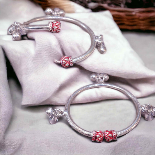 Fancy Silver Kada for Kids - Jauhari Jewellers