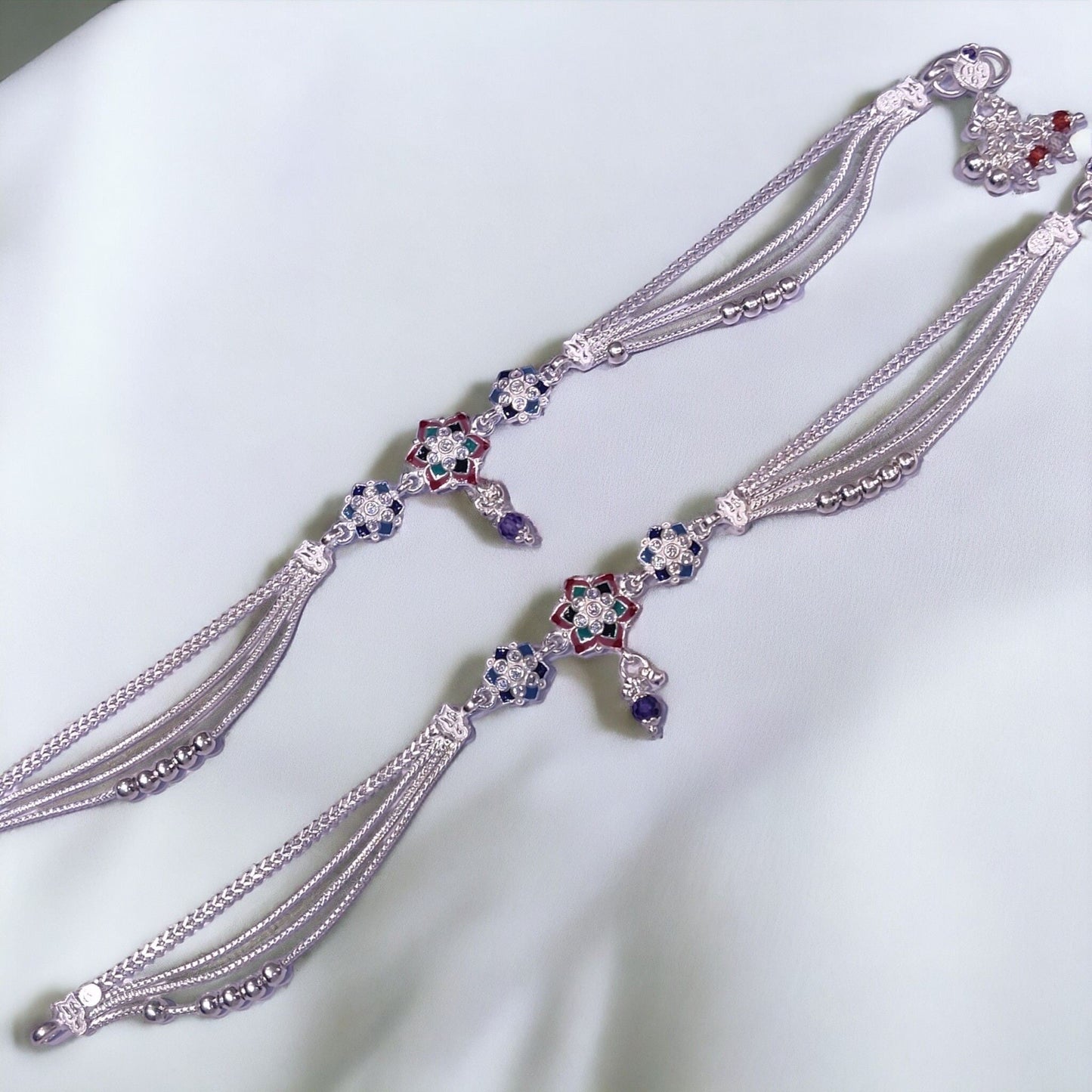Fancy Silver Payal For Women - Jauhari Jewellers