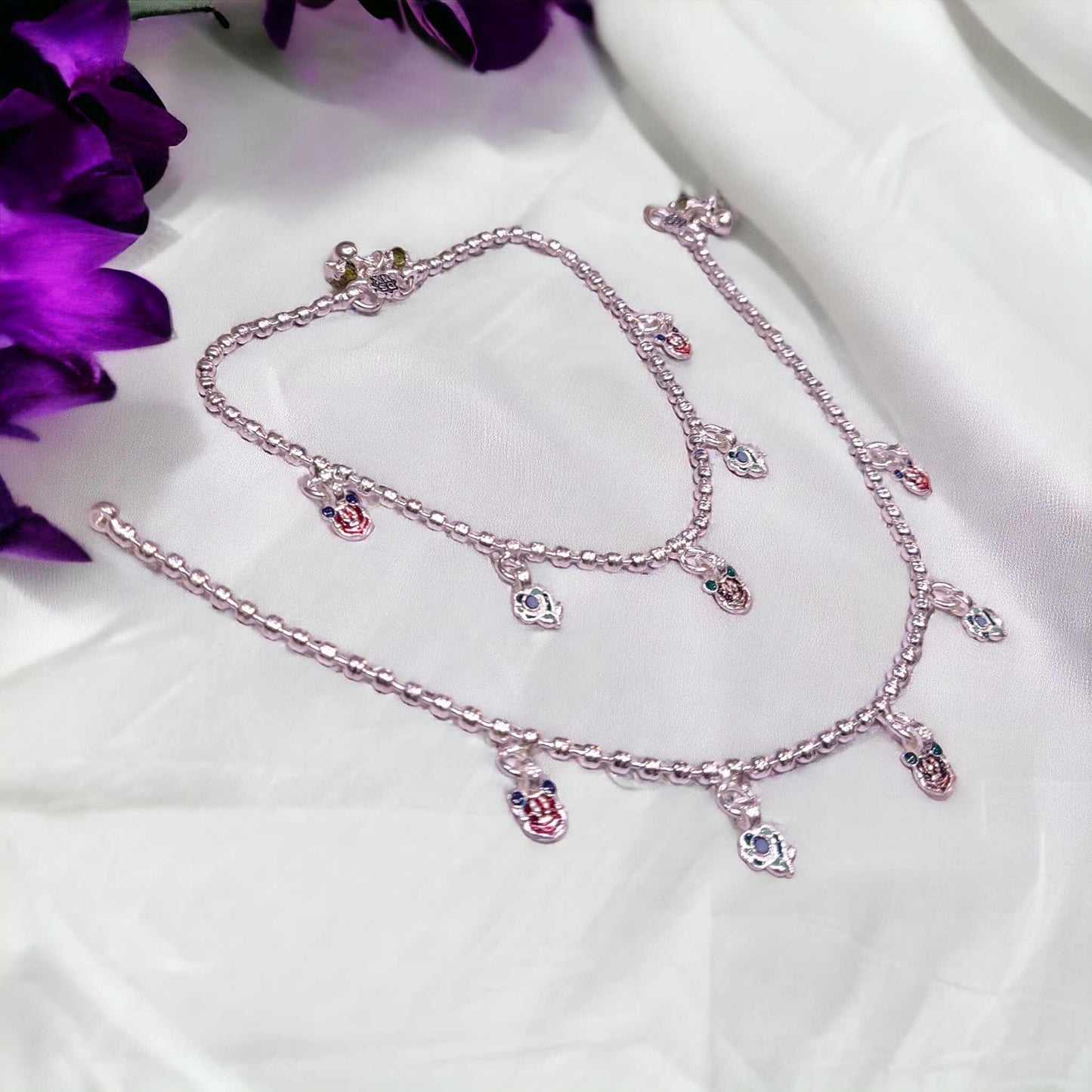 Fancy Silver Payal For Women - Jauhari Jewellers