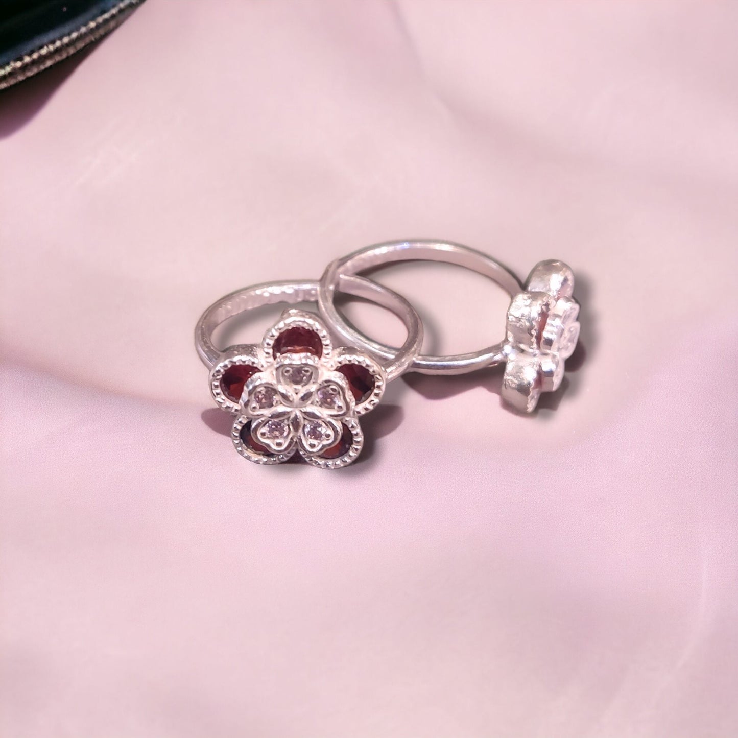 Fancy Silver Toe Rings ( 2 Pairs ) For Women - Jauhari Jewellers