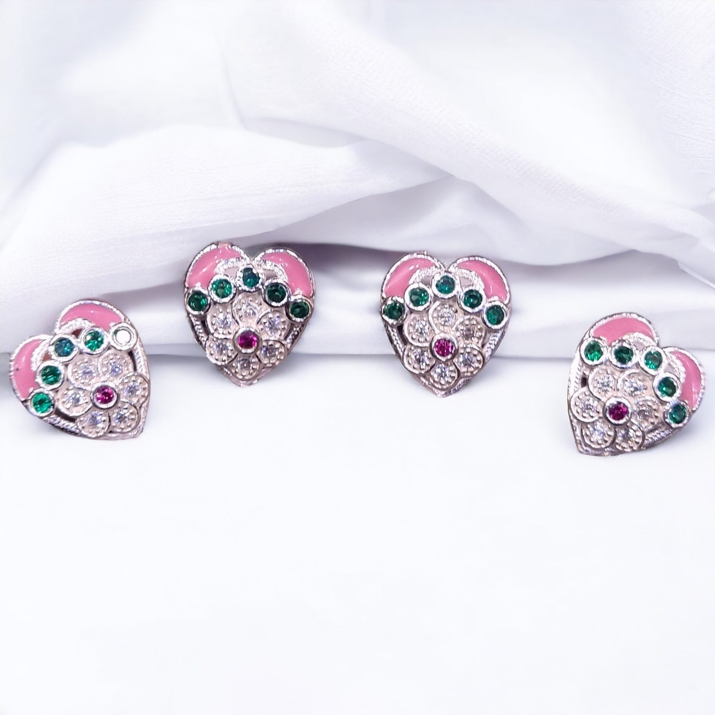 Fancy Silver Toe Rings ( 2 Pairs ) For Women - Jauhari Jewellers