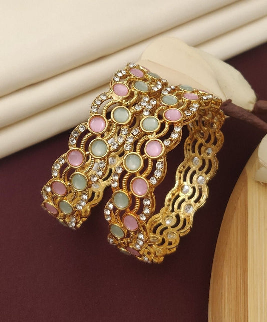Gold Plated Bangles for Women - Jauhari Jewellers