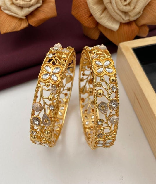 Gold Plated Bangles For Women - Jauhari Jewellers