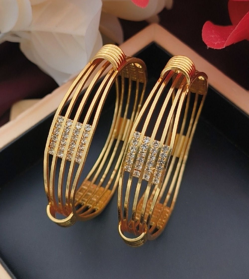 Gold Plated Bangles For Women - Jauhari Jewellers