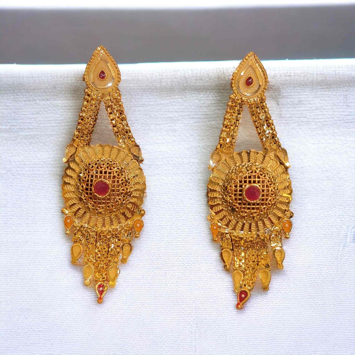 Gold Plated Long Necklace Set - Jauhari Jewellers