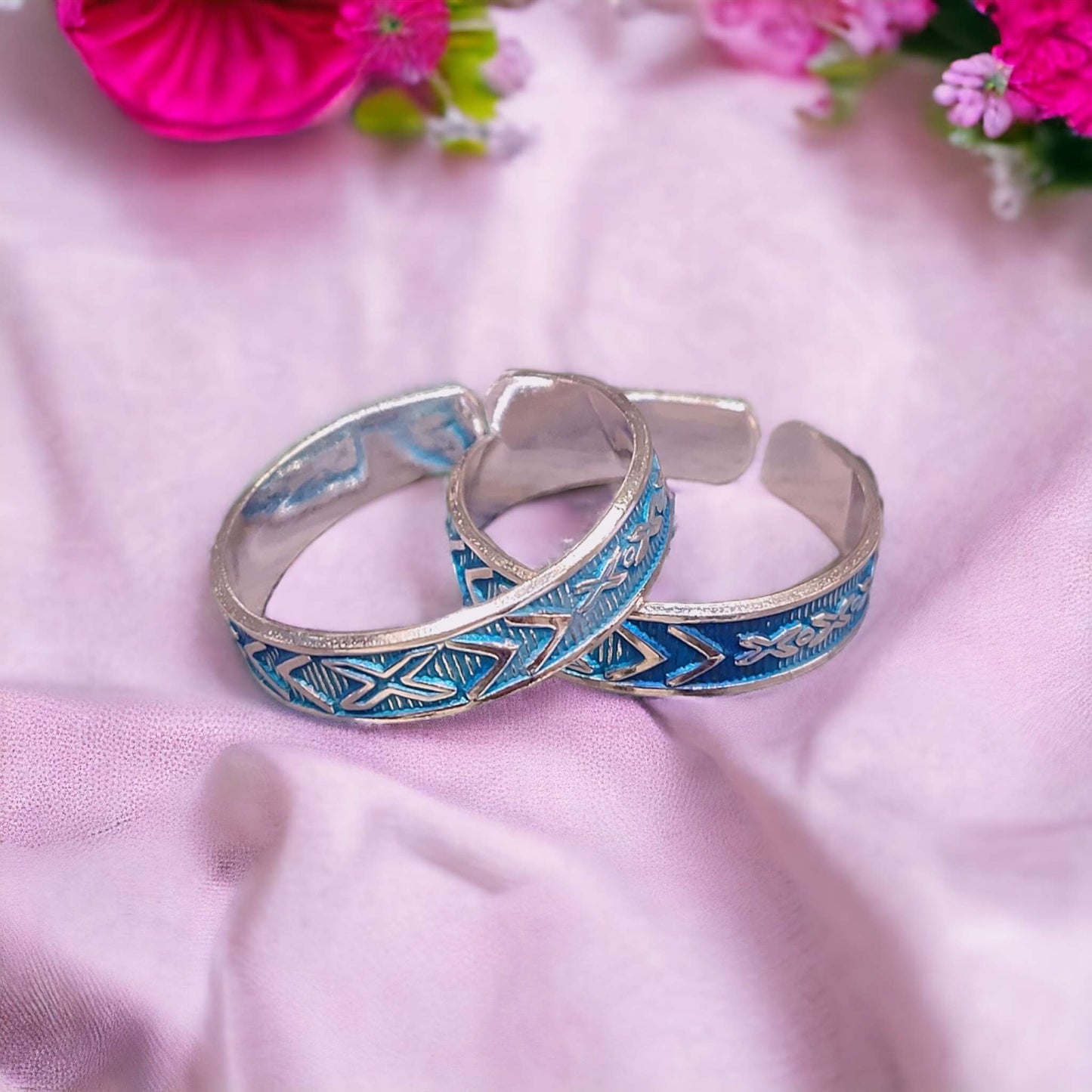 Plain Silver Thumb Toe Rings For Women - Jauhari Jewellers