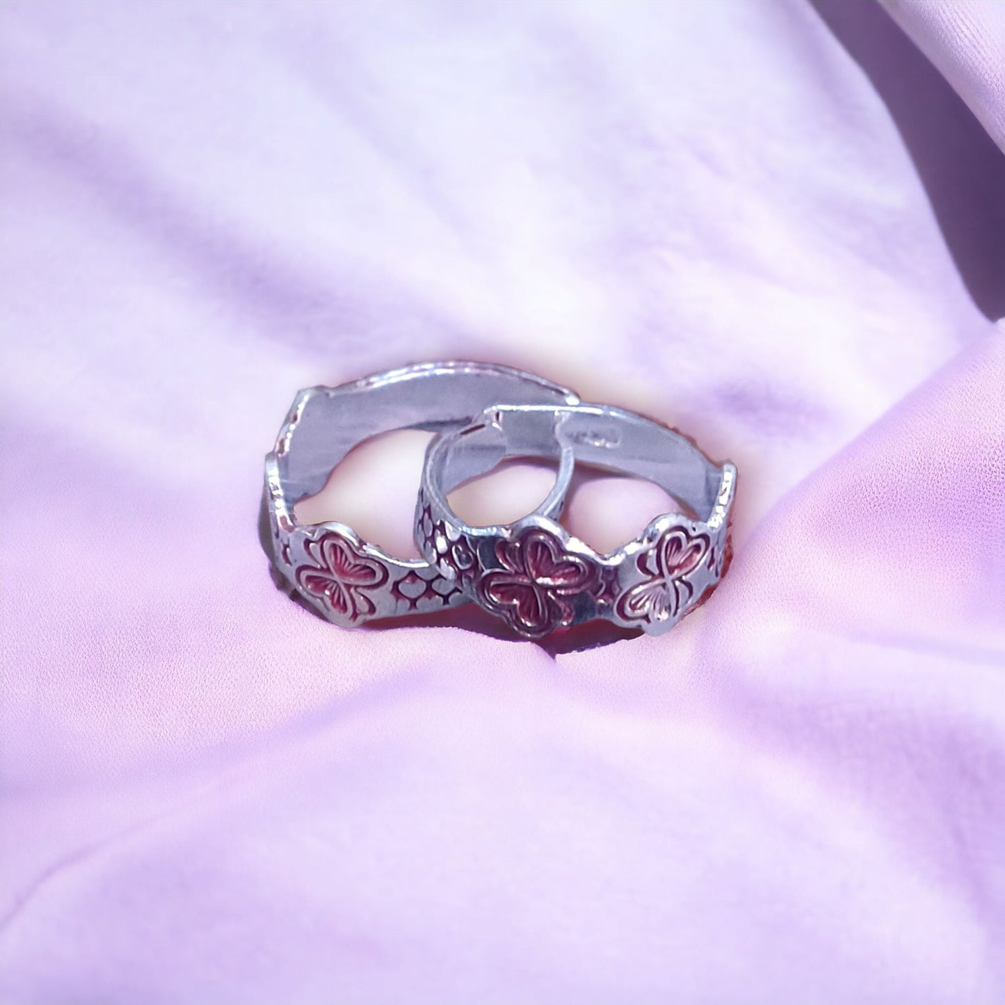 Plain Silver Toe Rings ( 2 Pairs ) For Women - Jauhari Jewellers