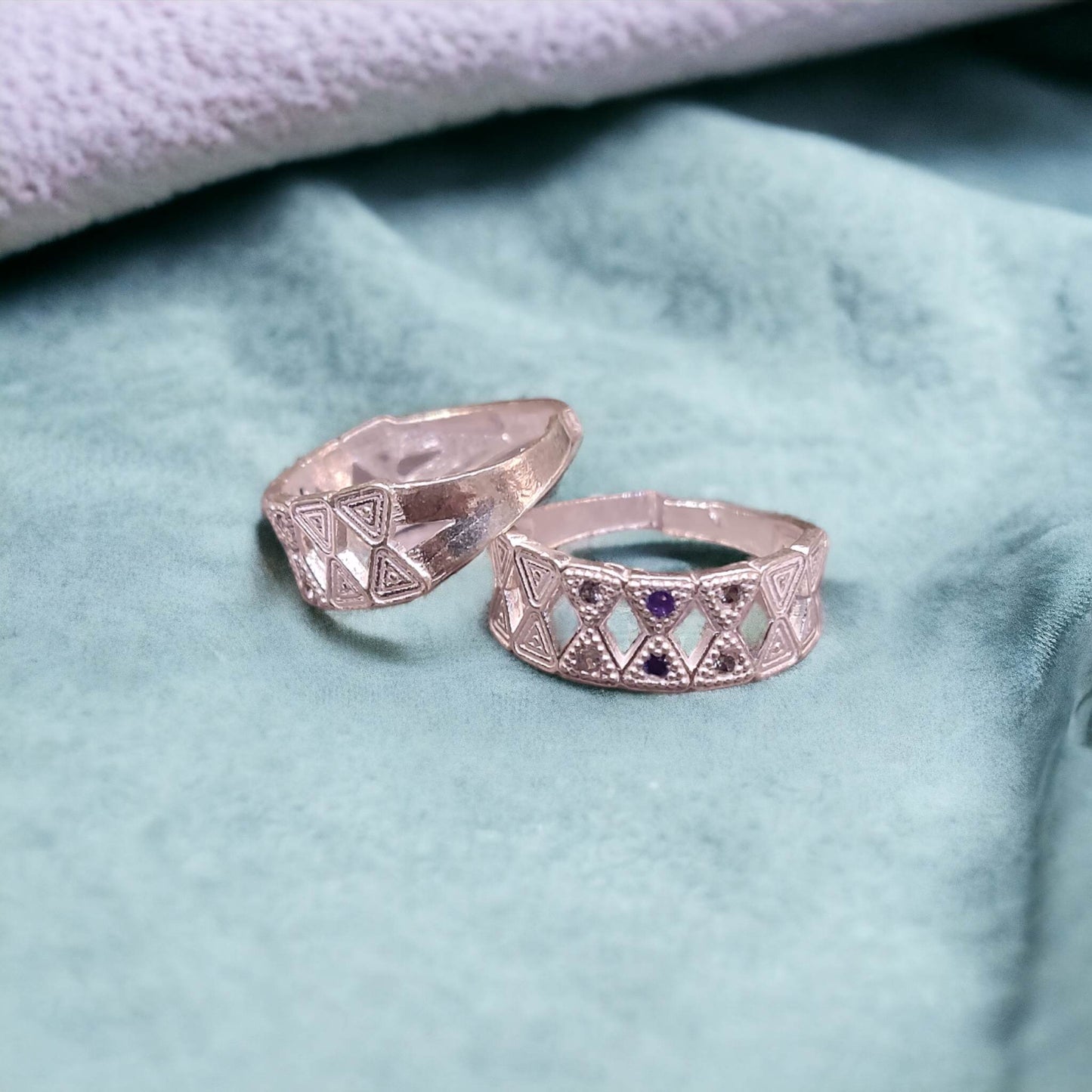 Plain Silver Toe Rings ( 2 Pairs ) for Women - Jauhari Jewellers