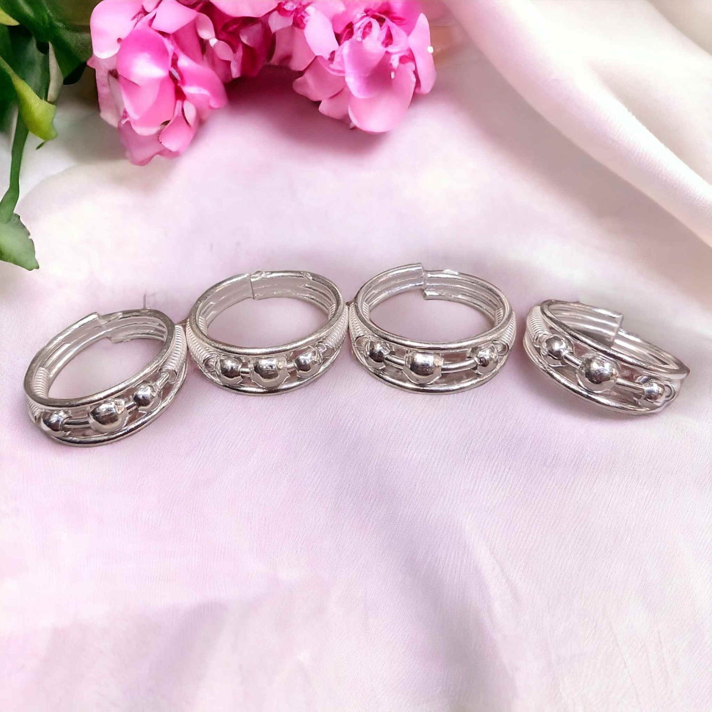 Plain Silver Toe Rings for Women - Jauhari Jewellers