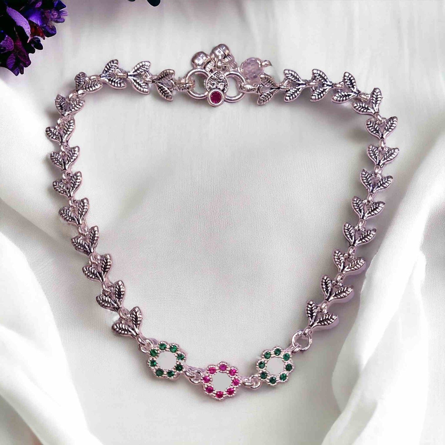 Premium Oxidised Silver Payal for Women - Jauhari Jewellers