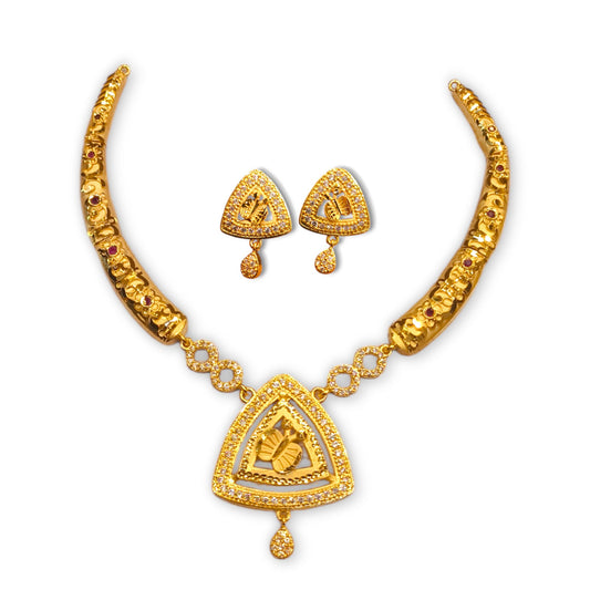 One gram gold necklace set