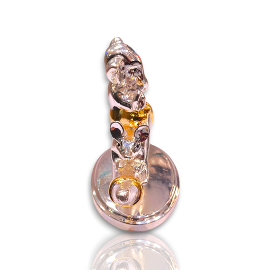 Silver plated ganesh ji murti