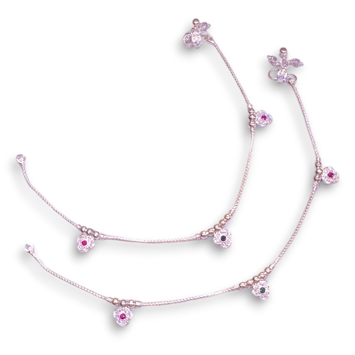 Silver anklets under 3000