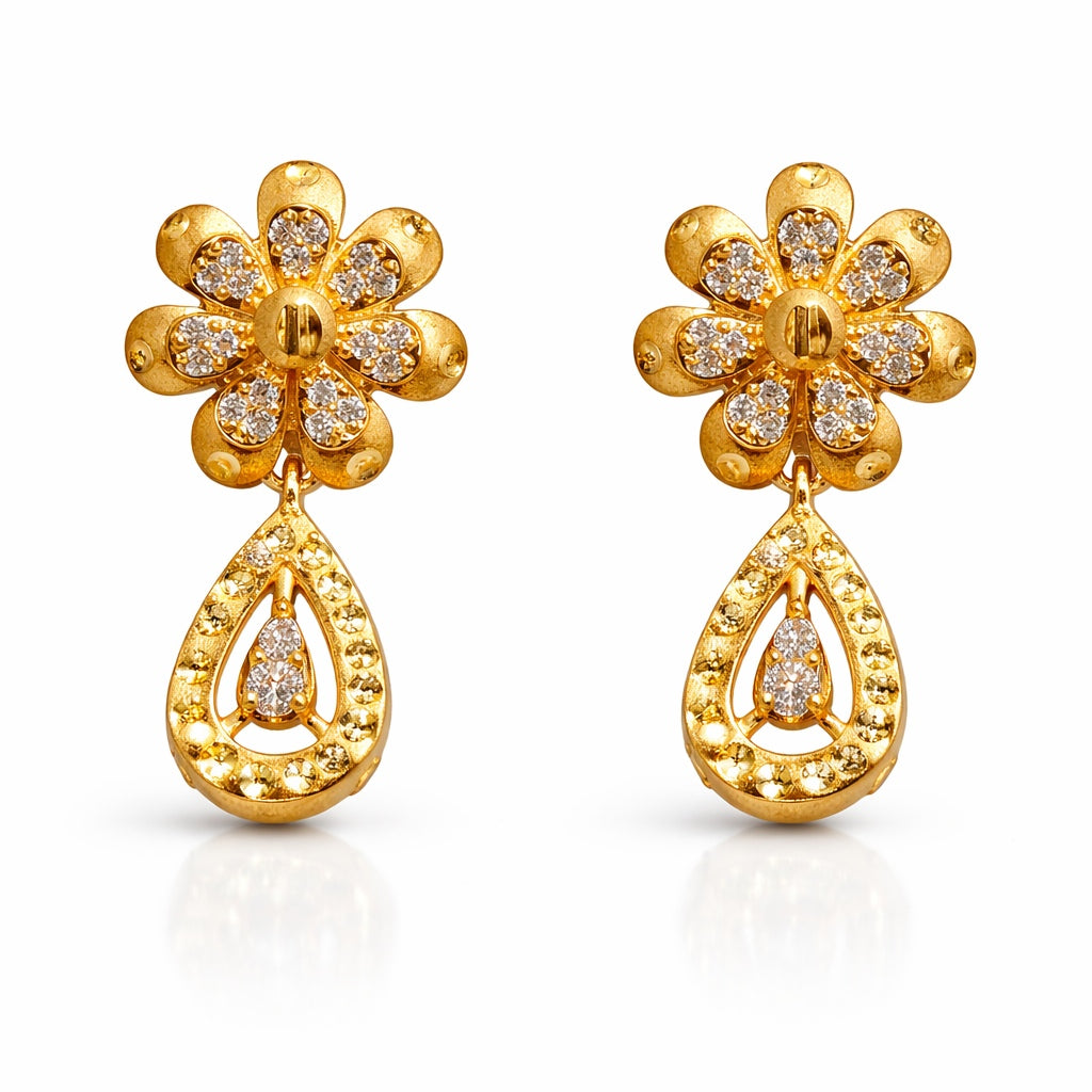 Gold plated earrings - jauhré