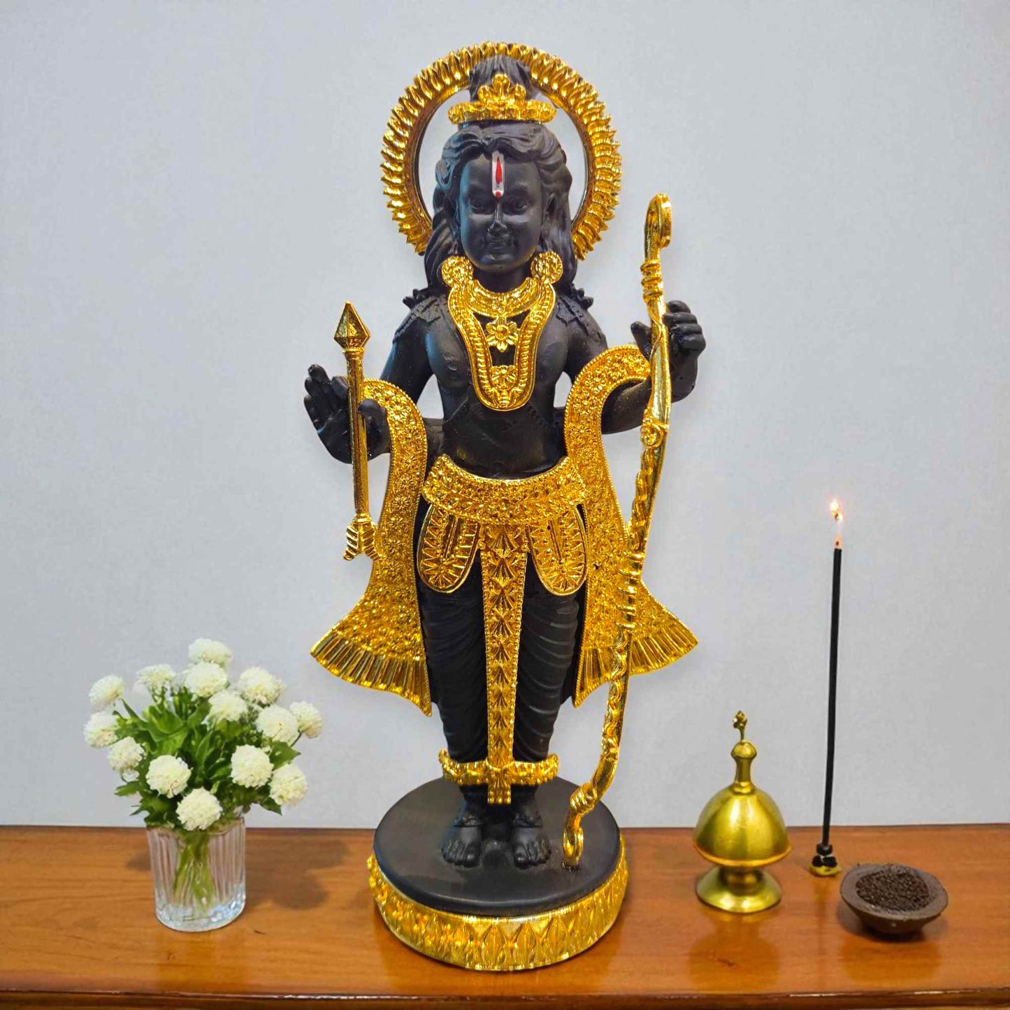 Gold plated ram Lalla idol