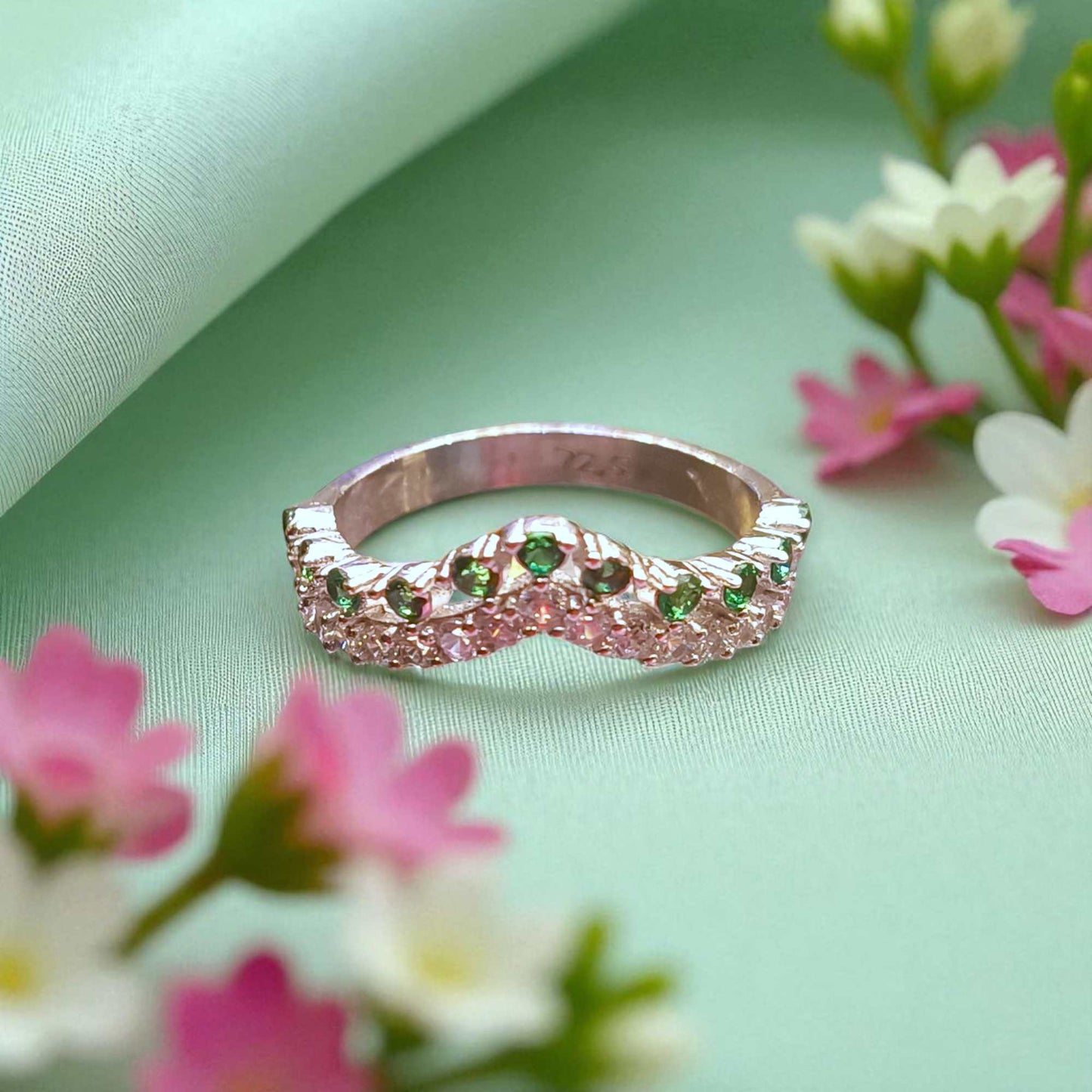 Silver ring for girls