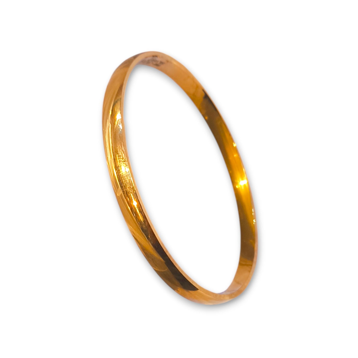 Plain silver kada for men