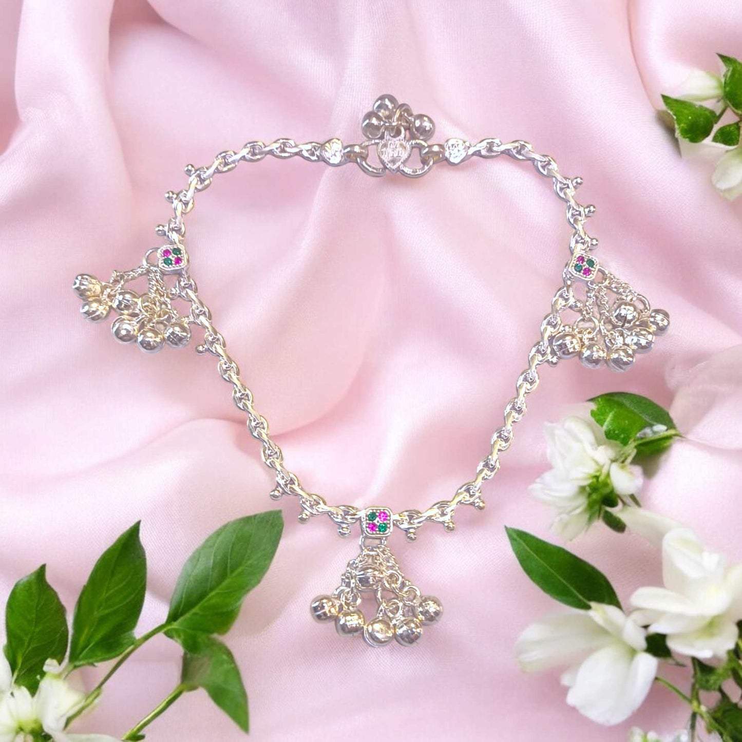 Silver payal party wear