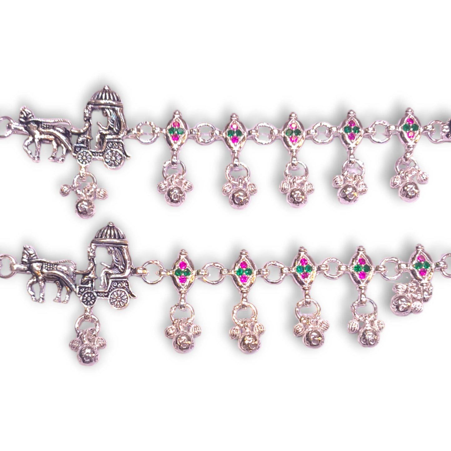 Silver payal for women latest design - jauhari jewellers