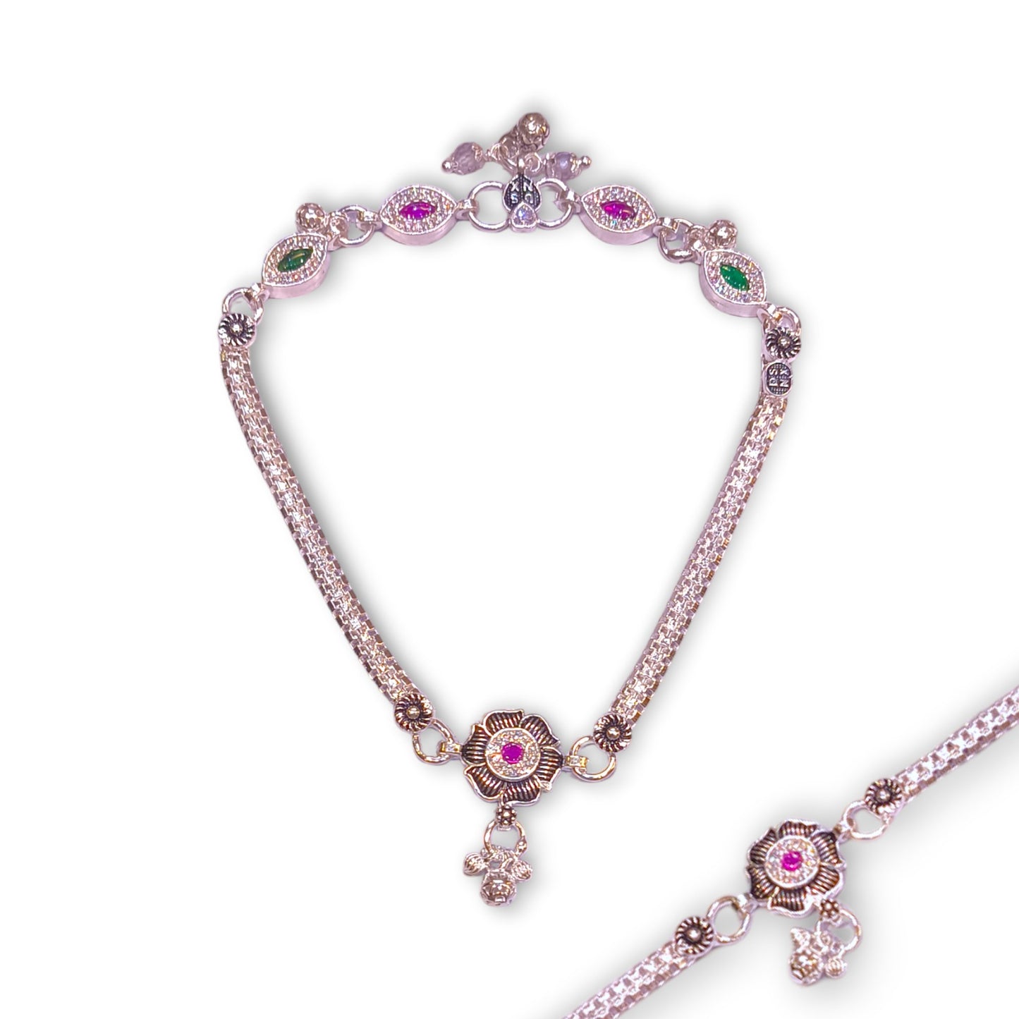 Silver anklets for daily use - jauhari jewellers