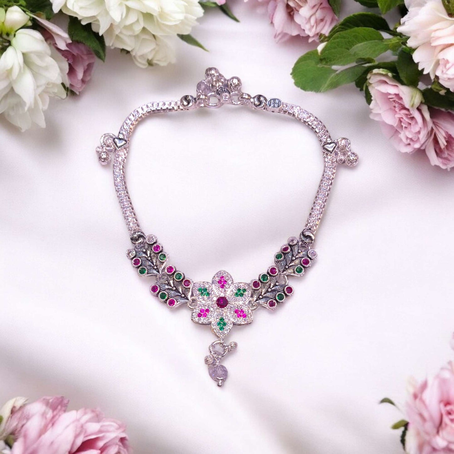 Silver anklets under 6000 - jauhari jewellers