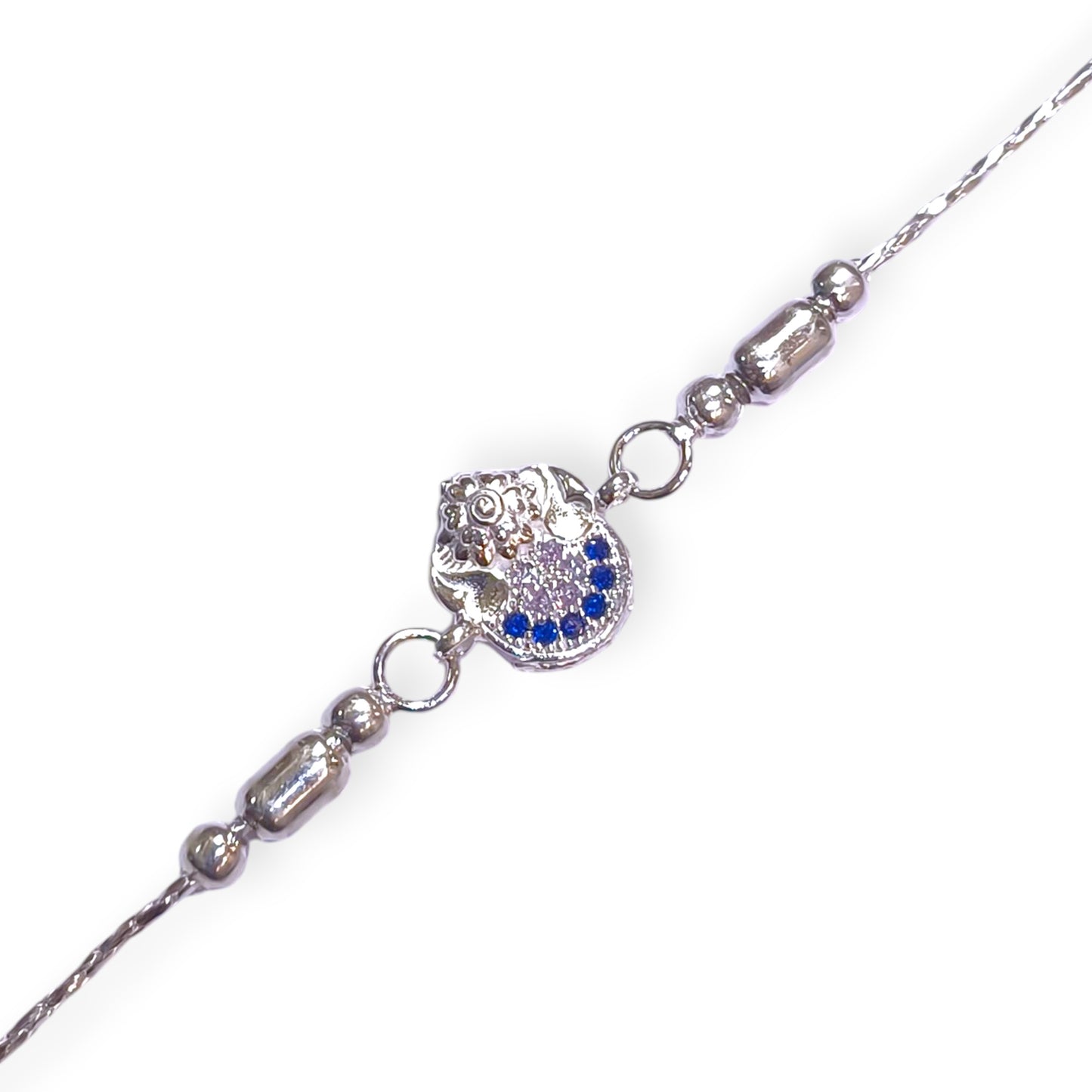 Silver rakhi latest design