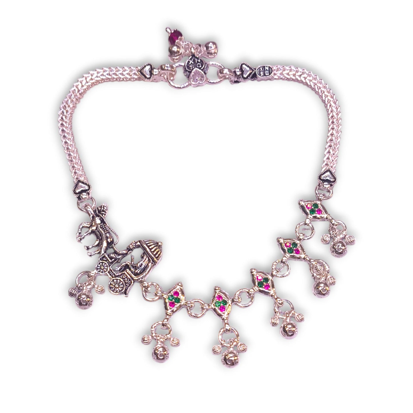 Silver barat payal design - jauhari jewellers