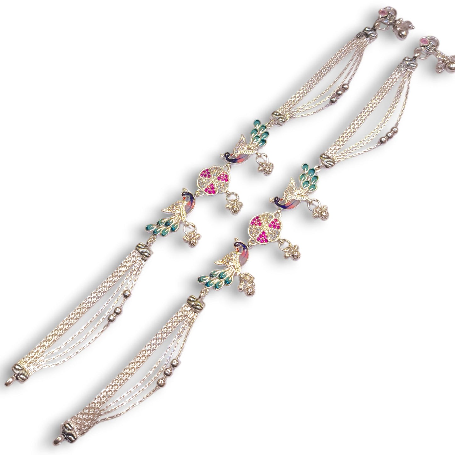 Silver heavy payal by jauhari jewellers