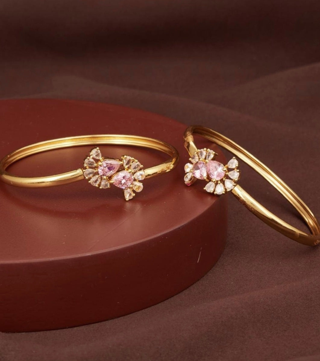 Gold plated kada for girls