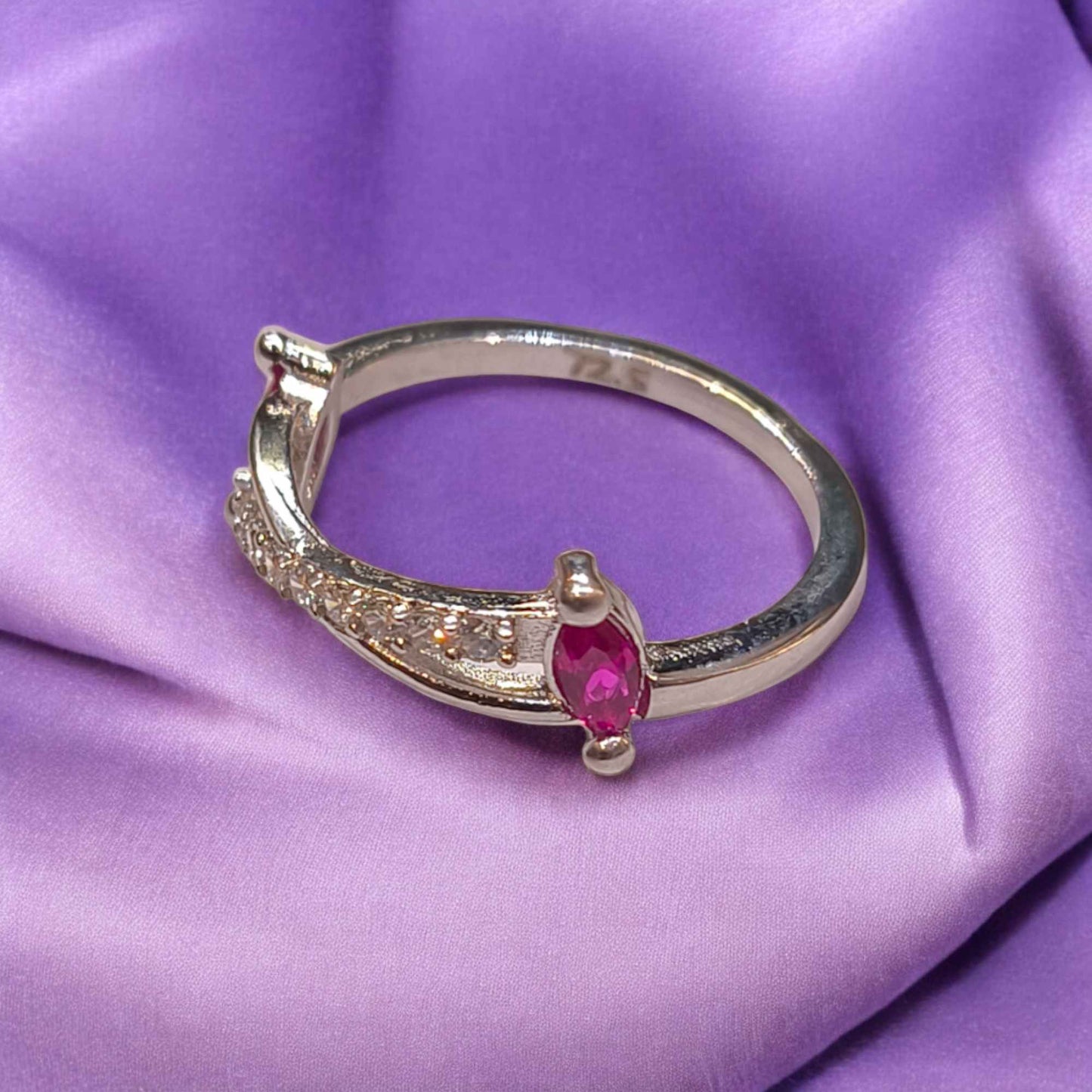 Silver ring for girls - jauhari jewellers