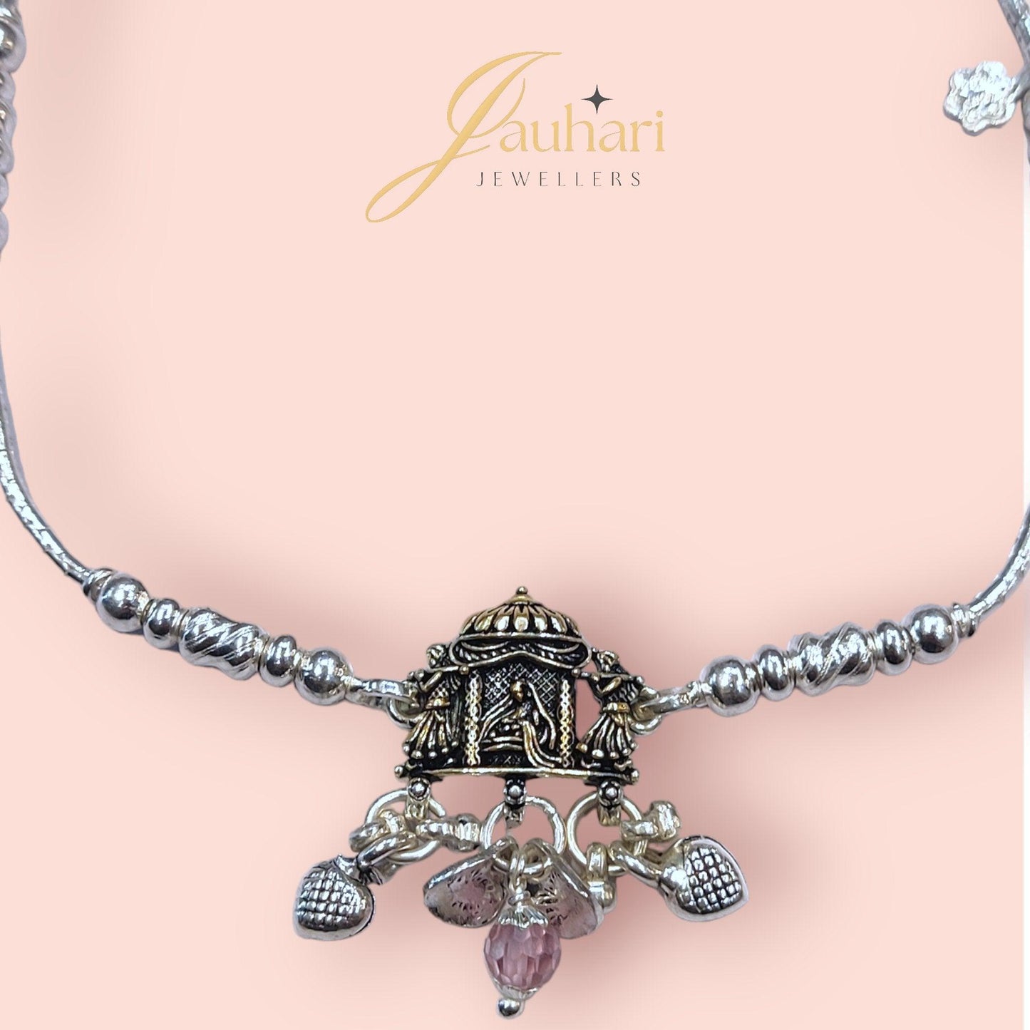 Adjustable Oxidised Payal - Jauhari Jewellers